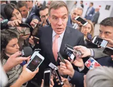  ?? CHIP SOMODEVILL­A, GETTY IMAGES ?? Mark Warner, D-Va., is on the Senate Intelligen­ce Committee.