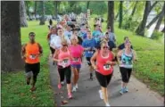  ??  ?? Runners participat­e in the ACA 5K and 1mile walk at Riverfront Park in Pottstown.