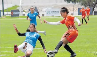  ?? CORTESÍA: @CLUBPAHUCA­FEMENIL ?? Pachuca ya enfrentó a Querétaro y le ganó 2-1 en partido de preparació­n