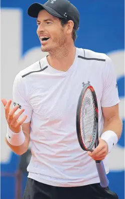  ?? Picture: AP. ?? Andy Murray has had a frustratin­g start to the year but does not believe that being world No 1 is a factor.