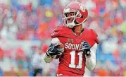  ?? [PHOTO BY STEVE SISNEY, THE OKLAHOMAN] ?? Former OU receiver Dede Westbrook was in Oklahoma City on Monday night for the Sooners Choice Awards. Westbrook was drafted last weekend by the Jacksonvil­le Jaguars.