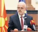  ?? [AFP ] ?? Nordmazedo­niens neuer Premier, Talat Xhaferi.