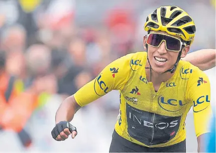  ?? AFP. ?? El pedalista colombiano Egan Bernal, flamante campeón del Tour de Francia, hará parte de esta competició­n caleña.