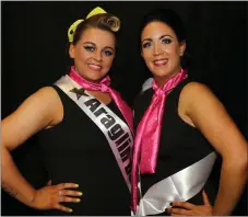  ??  ?? Trish O’ Keeffe and Sarah Linehan took part in the Boherbue Strictly Come Dancing Contest.