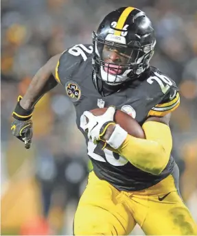  ?? PHILIP G. PAVELY/USA TODAY SPORTS ?? Steelers running back Le’Veon Bell told ESPN in April that he is seeking a longterm deal with an average annual value of at least the $14.55 million that playing on the franchise tag would provide him in 2018.