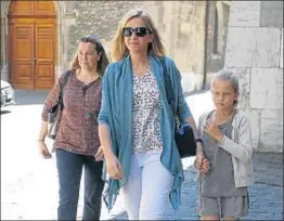  ?? GTRES ?? Cristina de Borbón con su hija Irene en Ginebra el pasado 13 de junio
