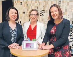  ?? Picture: PA. ?? From left: Monica Lenon MSP, Gillian Martin MSP and Kezia Dugdale MSP at the launch in Edinburgh.