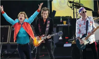  ?? Photograph: Michael Sohn/AP ?? The Rolling Stones performing at the last concert of their 60th anniversar­y European tour in 2022.