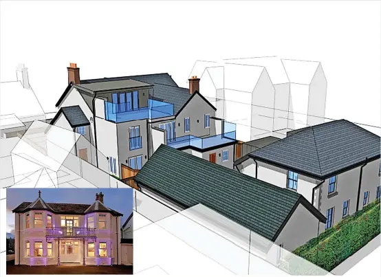  ?? ?? Plan for apart-hotel and restaurant in Abersoch. Owen Ellis Architects