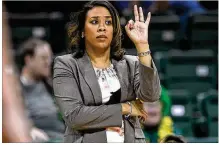  ?? WSU ATHLETICS ?? After leading the Raiders to their first NCAA tourney win last week, Wright State coach Katrina Merriweath­er will leave to coach the University of Memphis women’s basketball team.