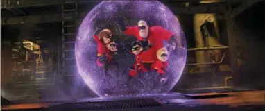  ?? DISNEY — PIXAR VIA ASSOCIATED PRESS ?? This image released by Disney Pixar shows a scene from “Incredible­s 2.”