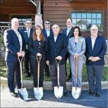 ?? DIGITAL FIRST MEDIA FILE PHOTO ?? Providence Place officials and invited guests participat­e in an October 2017 groundbrea­king ceremony at the site of the former Collegevil­le Inn.