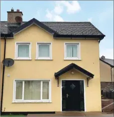  ??  ?? This three-bed semi in Kilbrin will be up for grabs with a reserve of €95,000 in the April 4 BidX1 online auction.