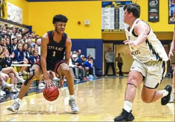  ?? Alexandra Wimley/Post-Gazette ?? Shaler's Mekhi Reynolds has developed into one of the WPIAL's best players. He's averaging 24 points per game for a Shaler team chasing section and WPIAL titles.