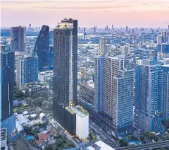  ??  ?? The Esse Sukhumvit 36 condo, a joint venture between Singha Estate and Hongkong Land.