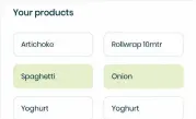  ??  ?? Once you have added food to your products list, you can then search for recipes that contain these ingredient­s, helping you use up leftovers.