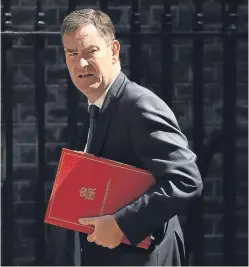  ?? Picture: Getty. ?? Work and Pensions Secretary David Gauke outside 10 Downing Street.