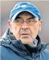  ??  ?? Chelsea manager Maurizio Sarri.