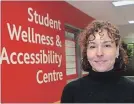  ?? MIKE ZETTEL NIAGARA THIS WEEK ?? Sarah Pennisi, director of Brock University's student wellness and accessibil­ity centre.