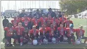  ?? Contribute­d photo ?? The Rome-Floyd Unified Football League 8U team Rome Elite has won both district and North Georgia regional championsh­ips in recent weeks and will play for the GRPA 8U Class A state championsh­ip Saturday in Calhoun.