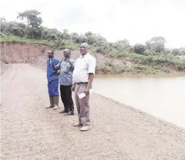  ??  ?? The Spillway of the 12m High Funzwe Dam