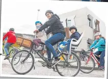  ??  ?? Cyclists hit the streets in a bid to protest about road safety.