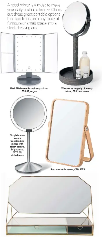 Ikornnes deals table mirror