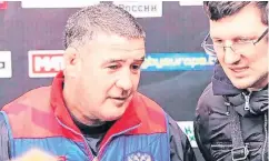  ??  ?? Family affair: Russia assistant coach Mark McDermott (left) will see nephew Andrew Conway line up for Ireland