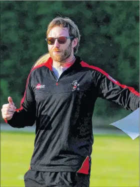  ??  ?? Blues head coach Paul Archer at pre-season training