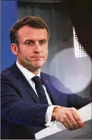  ?? GETTY IMAGES ?? RIGHT: A spokespers­on said Thursday that French President Emmanuel Macron was calm in the face of the protests, and determined to see his pension overhaul through.