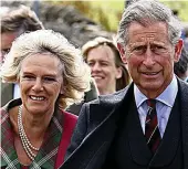  ??  ?? Visitors: Charles and his wife Camilla