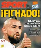  ??  ?? Así reportó Sport la noticia