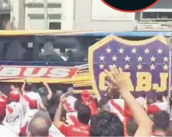  ?? | GENTILEZA ?? Los proyectile­s que le llegaron al bus de Boca terminaron por trasladar la final de la Libertador­es pasada a Madrid