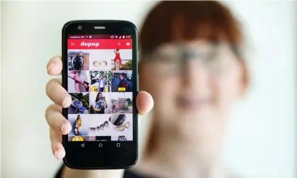  ?? ?? The Depop app. Photograph: Linda Nylind/The Guardian