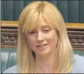  ??  ?? Rosie Duffield MP speaking in Parliament