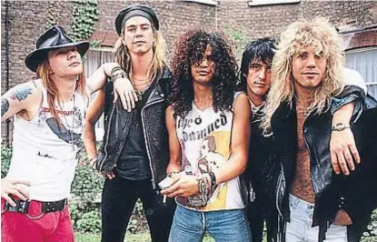  ?? (ILPO MUSTO/REX) ?? Originales. Axl Rose, Duff McKagan, Slash, Izzy Stradlin y Steven Adler.