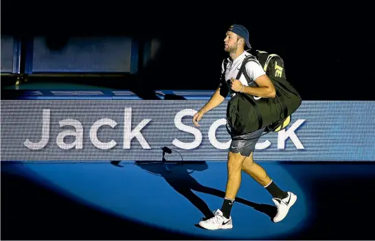  ?? PHOTOSPORT ?? American Jack Sock won the 2017 ASB Classic men’s singles final.