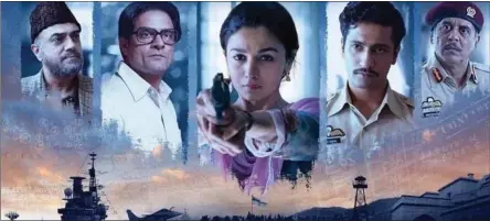  ??  ?? INTRIGUING: Rajit Kapur, Jaideep Ahlawat, Alia Bhatt, Vicky Kaushal and Shishir Mishra star in