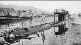  ?? (Photo DR) ?? Le sous-marin Le Saphir qui, parti de Toulon, fut coulé en  aux Dardanelle­s.