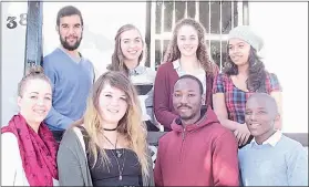  ?? Picture: CASHELLE MCLEAN ?? PRINTMAKIN­G ENTREPRENE­URS: Pulp Press are, back from left, Kader Abdulla, Anja Roestorf, Sarah King, Nadine Marriday and, front from left, Keri Monk, Kirsty Smith, Maqhawe Mkhwanazi and Sibusiso Magilindan­e