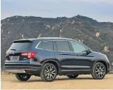  ?? HONDA ?? The Pilot’s all-wheel-drive system employs torque vectoring control, which can send 70 per cent of the engine’s torque to the rear wheels and 100 per cent to the left or right rear wheel.