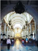  ??  ?? INTERIOR of the Holy Rosary Parish Church in Angeles.