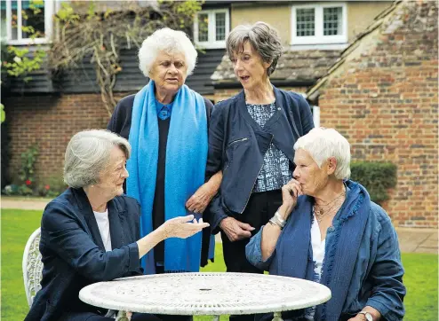  ?? — MARK JOHNSON ?? Maggie Smith, Joan Plowright, Eileen Atkins and Judi Dench appear together in Nothing Like a Dame. Unfortunat­ely, they don’t get up to much mischief, choosing to be circumspec­t in their comments.