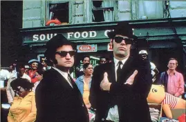  ?? AP ?? John Belushi and x Dan Aykroyd are “The Blues Brothers.”