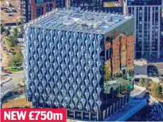  ??  ?? Modern: The new embassy cost around £7 0 million