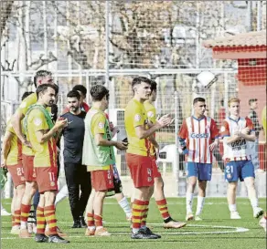  ?? FOTO: FCV ?? El Vilafranca Perdió de forma estrepitos­a contra el filial del Girona