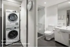  ??  ?? Quest St Kilda Road two bedroom apartment bathroom