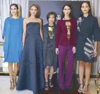  ??  ?? Fall-Winter 2015 Collection by Josie Natori.
