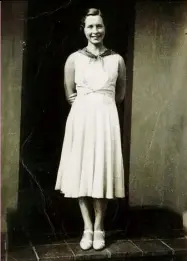  ??  ?? Nancy Worrall in 1933, aged 17