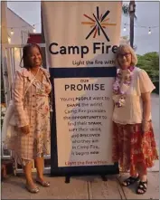 ?? COURTESY PHOTO ?? Ninth District Councilmem­ber Joni Ricks-Oddie, left, and Executive Director Georgia Stewart at Camp Fire's 29th Annual Benefit Auction.